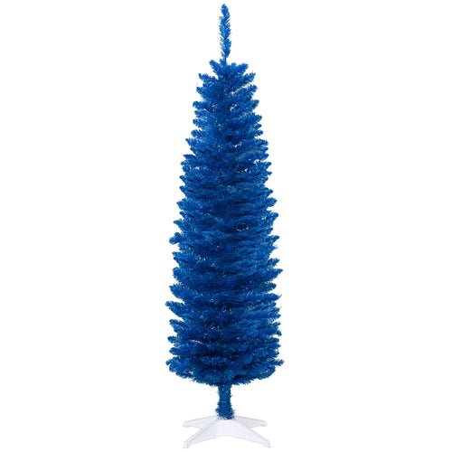 5-foot deep blue pencil Christmas tree