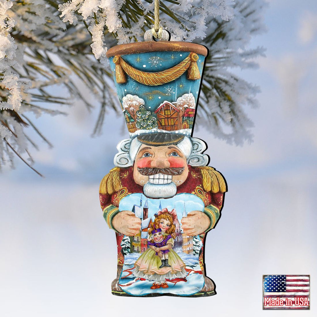 Old World Wooden Nutcracker Ornaments