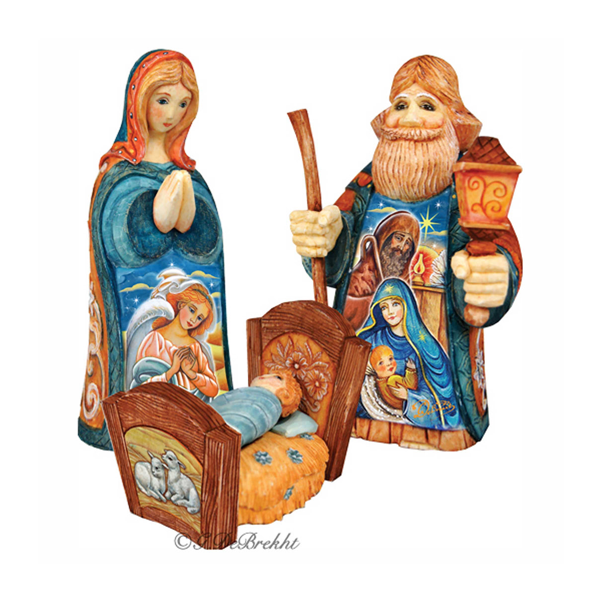 Holy Family Hand-Painted Figurine Set, Limited Edition