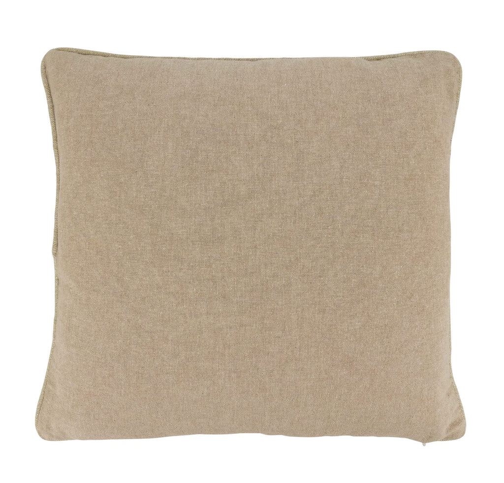 Beaded Snowflake Throw Pillow