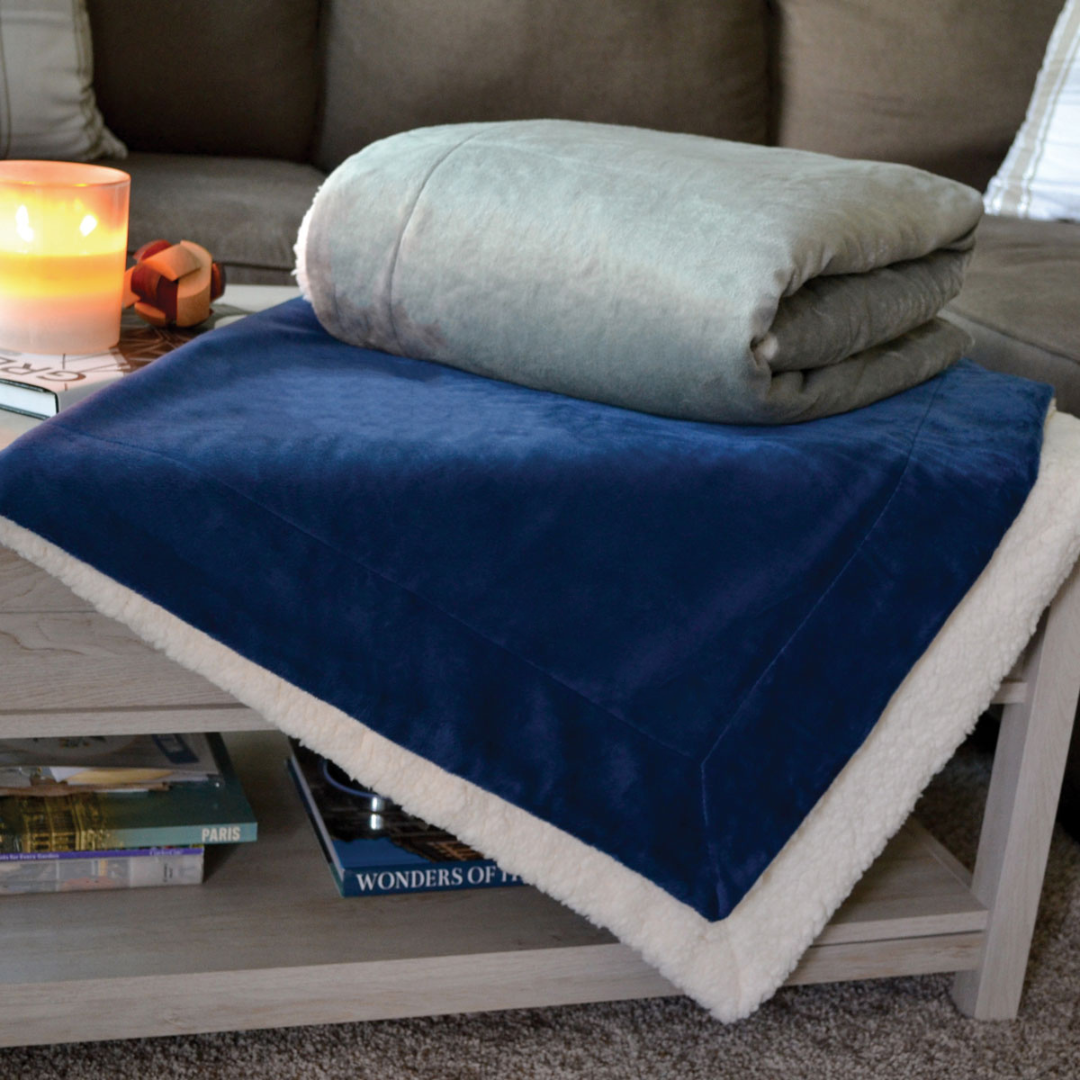 Luxury Sherpa Throw Blanket