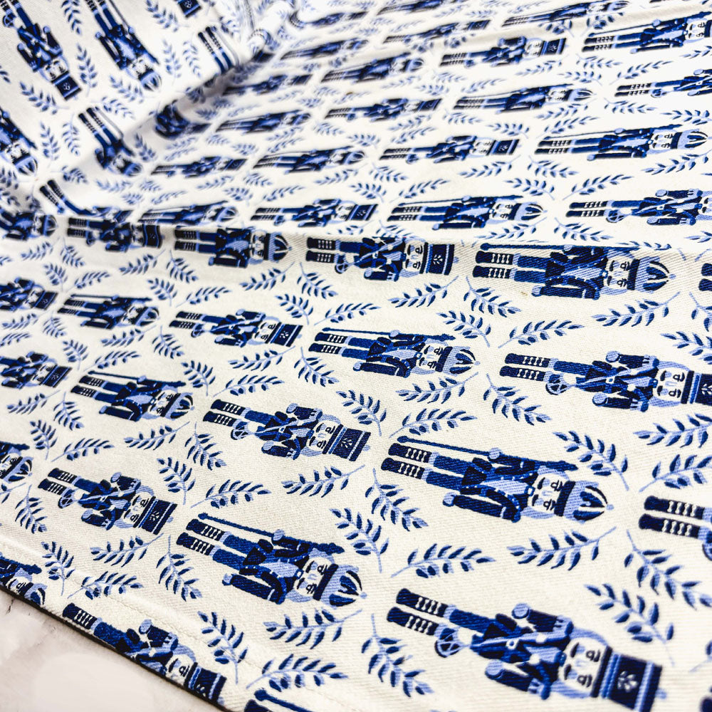 Blue Nutcracker Tea Towels, Set of 2