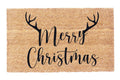 "Merry Christmas" Antlers Coir Doormat