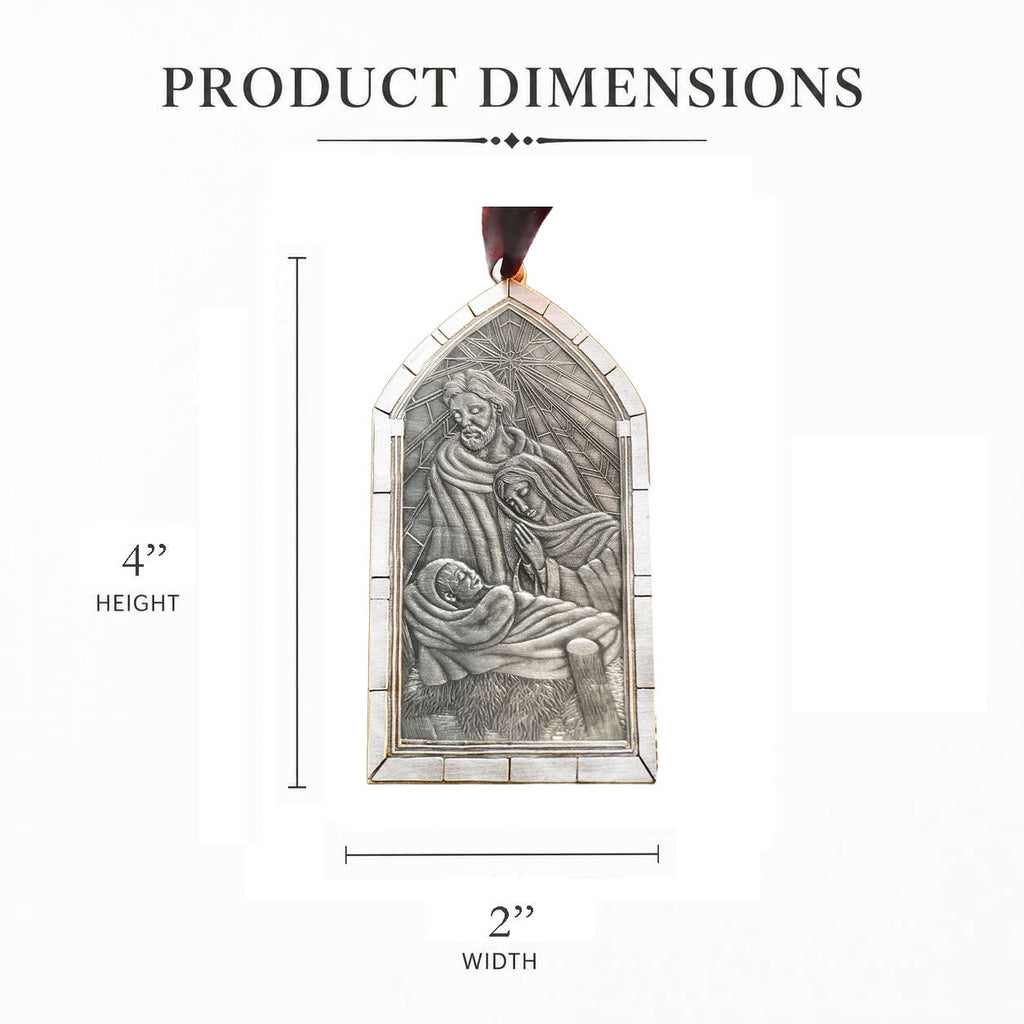 Nativity Cathedral Window Ornament
