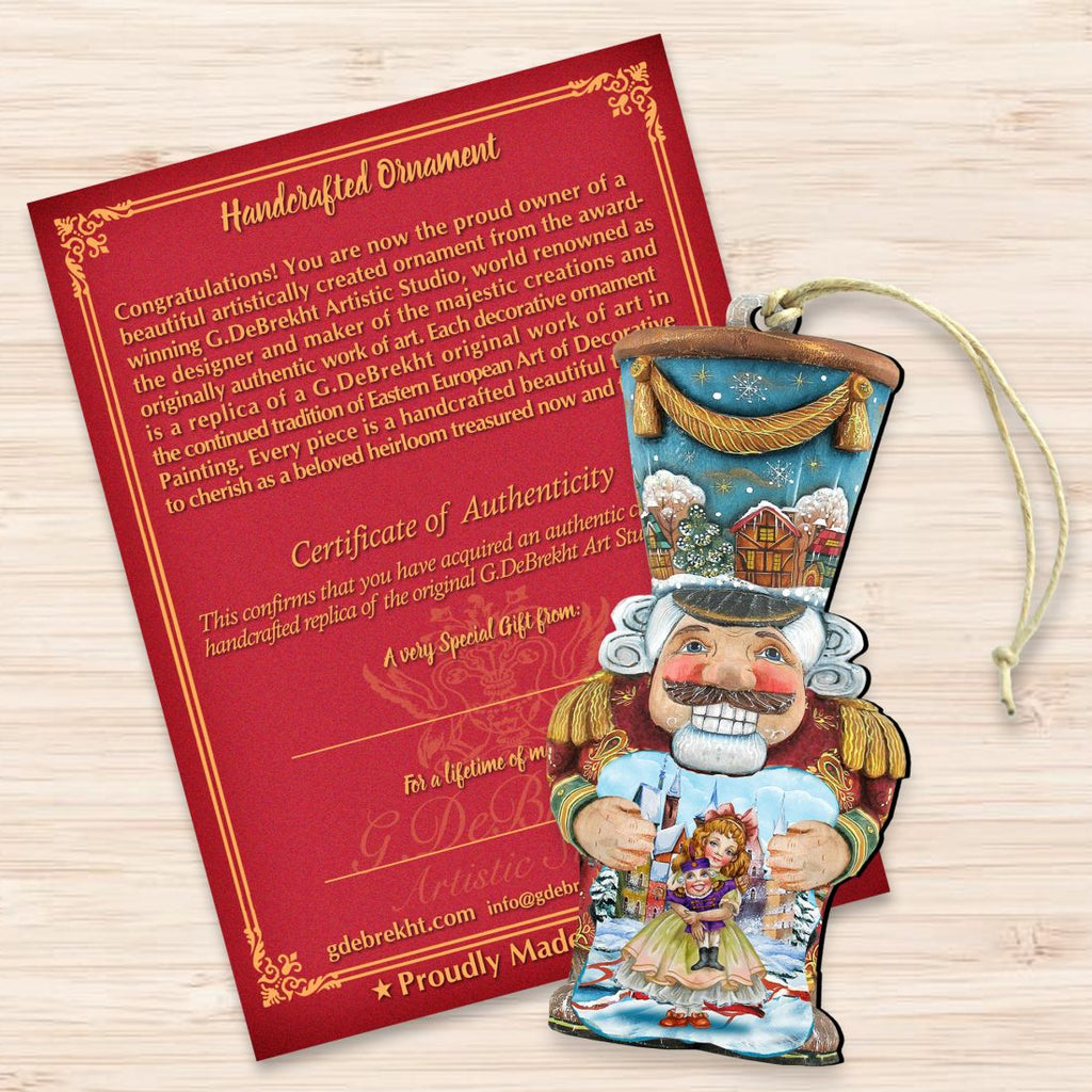 Old World Wooden Nutcracker Ornaments