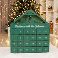 Handcrafted Wooden Advent Calendar, Evergreen