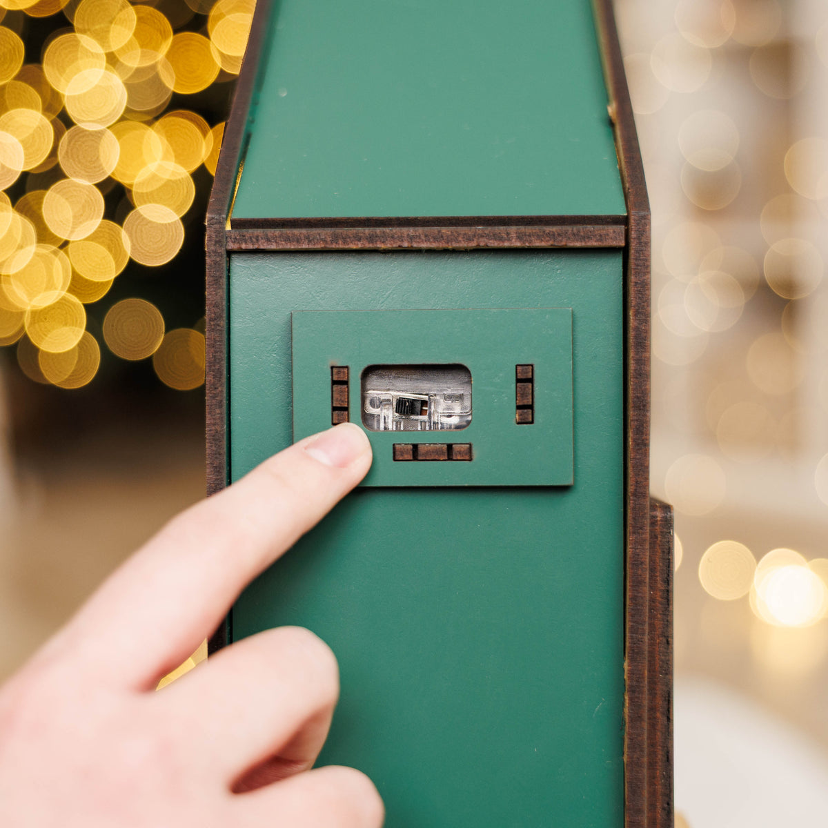 Handcrafted Wooden Advent Calendar, Evergreen