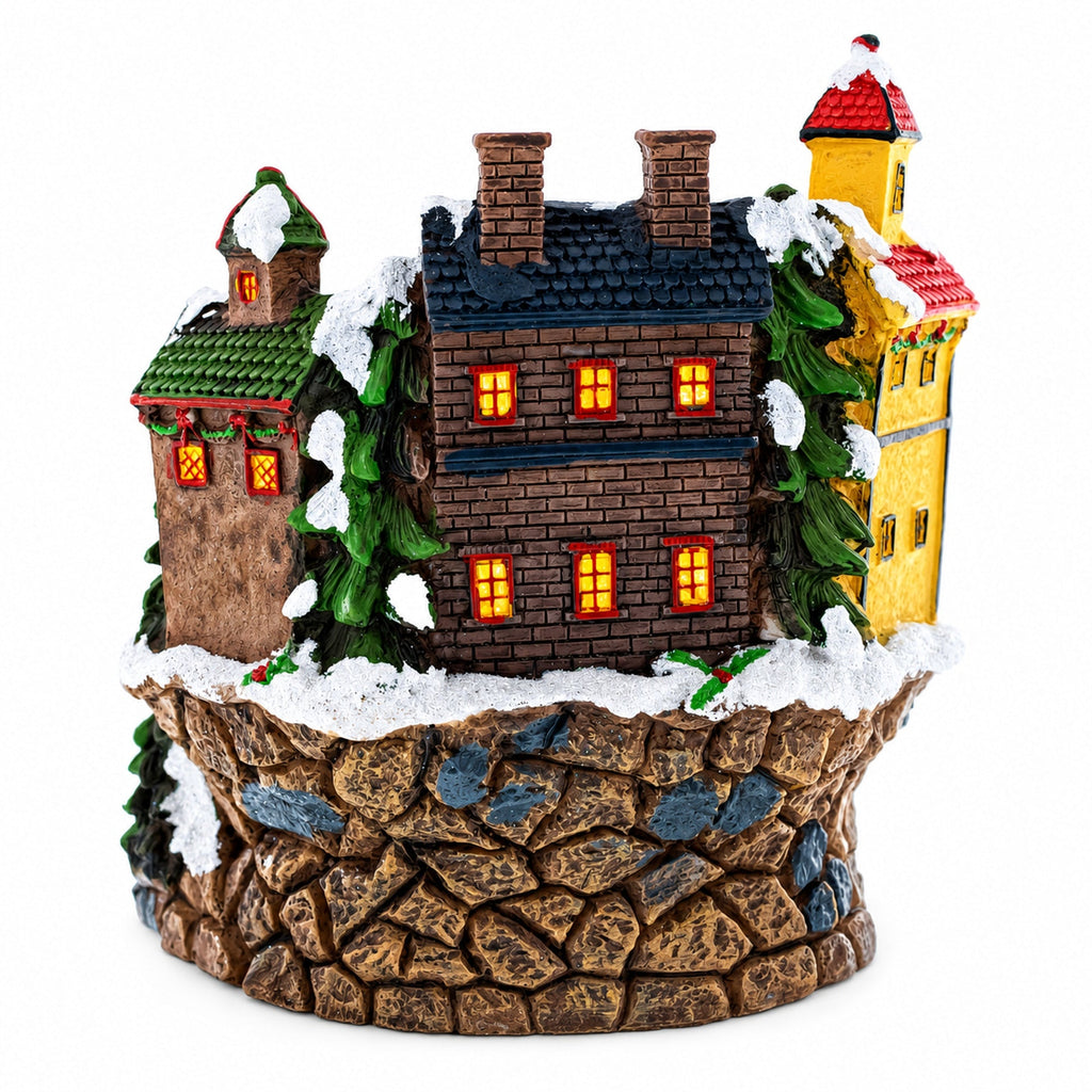 Winter Village Skating Rink Music Box