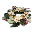 Magnolia & Pine Advent Wreath Centerpiece, 16"